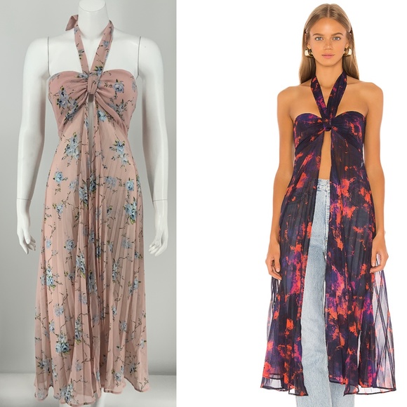 House of Harlow 1960 Tops - NEW House of Harlow Tammy Maxi Top Pink Small E98